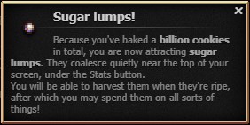 Sugar lump message